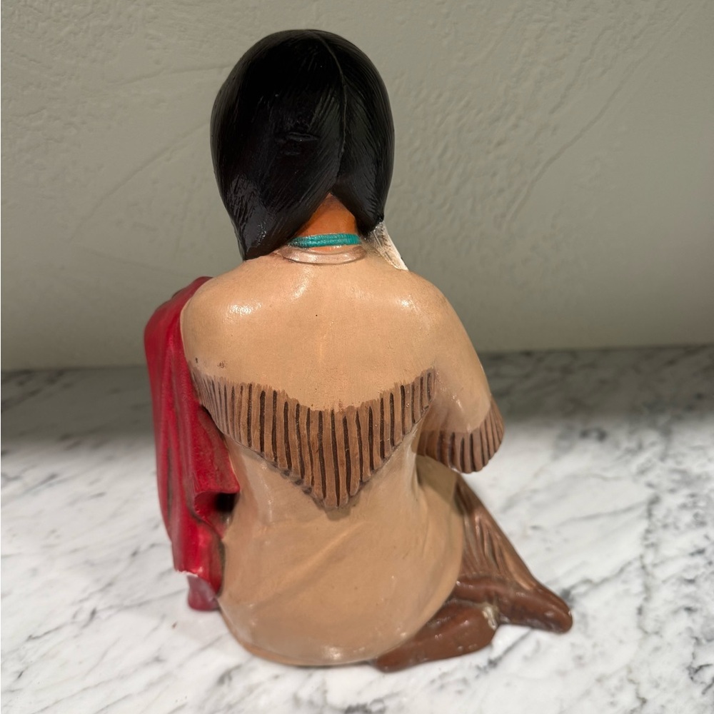 Vintage Native American Indian Women & Baby Byron Molds 1982 Decor Retro 10.5” H - Picture 2 of 7